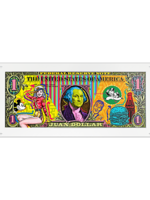 Renkli Günler Dolar Şeffaf Tablo